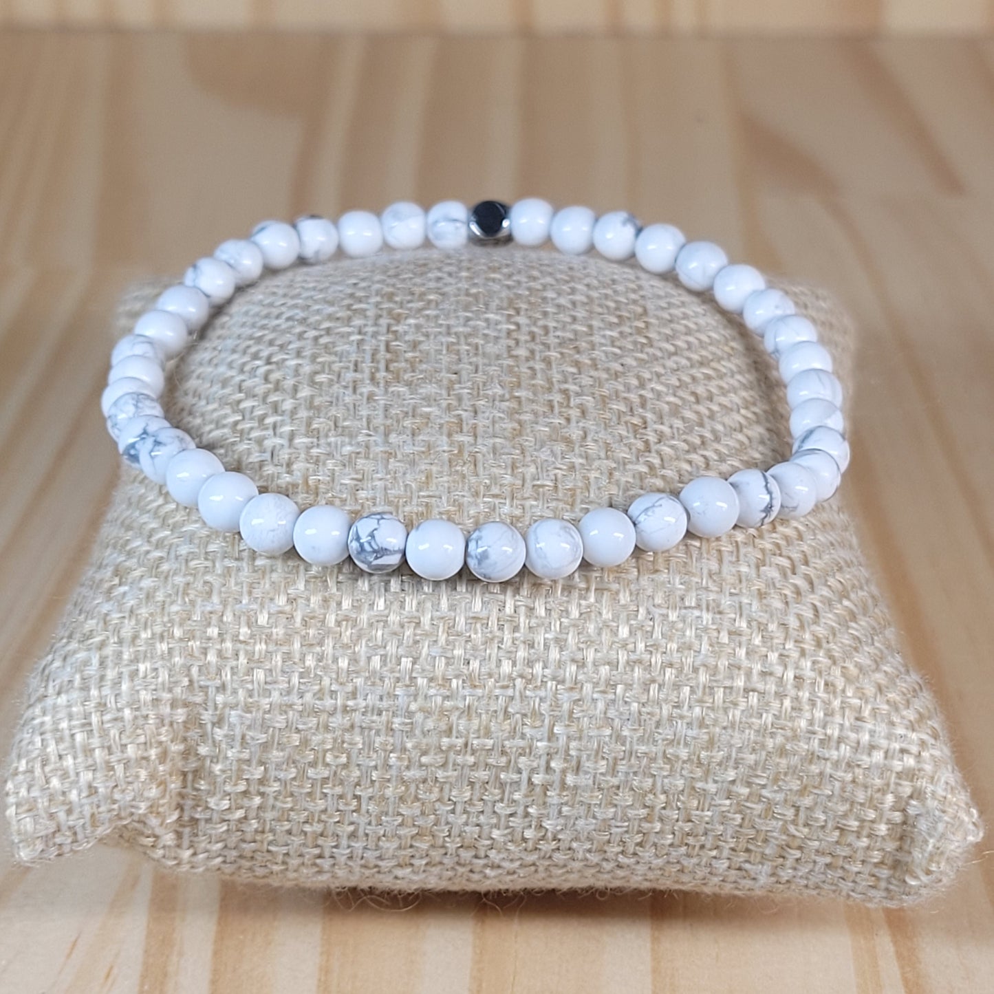 Bracelet Howlite blanche