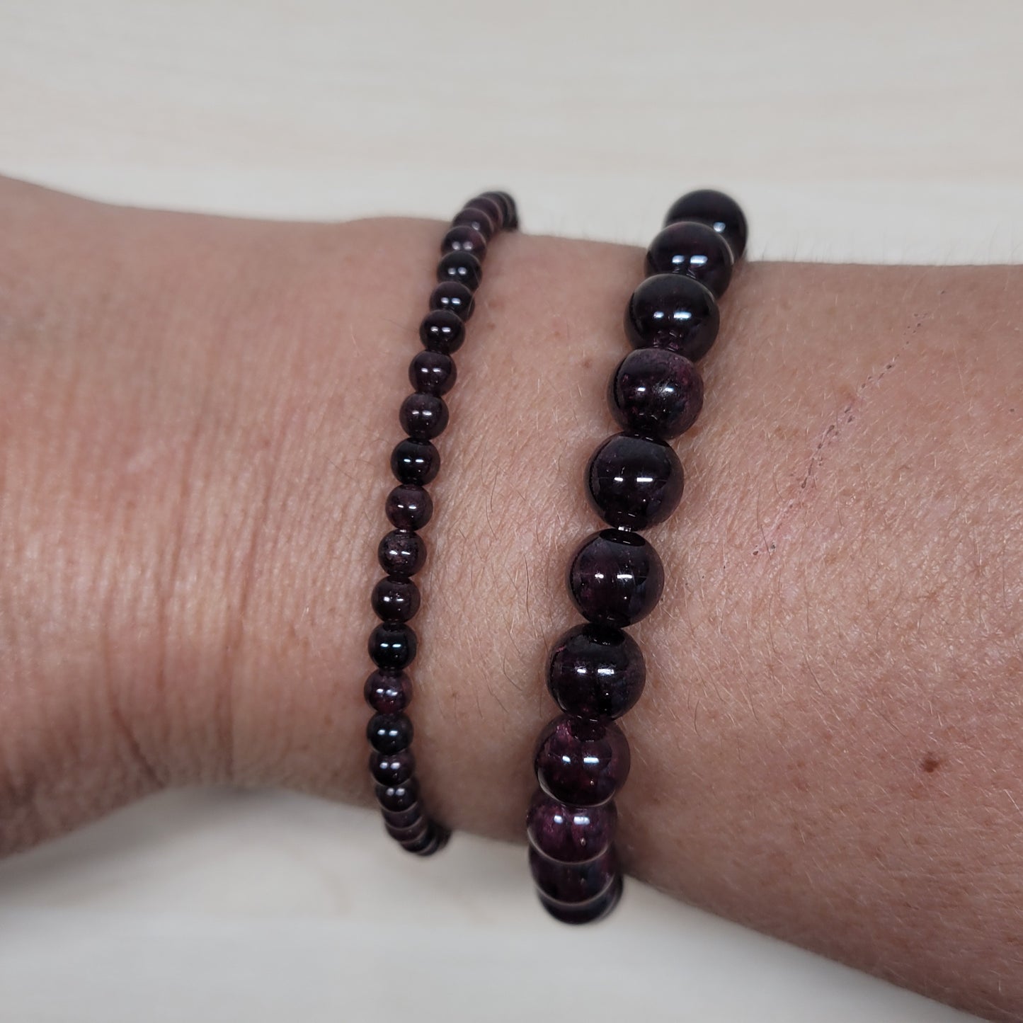 Bracelet Grenat rouge almandin