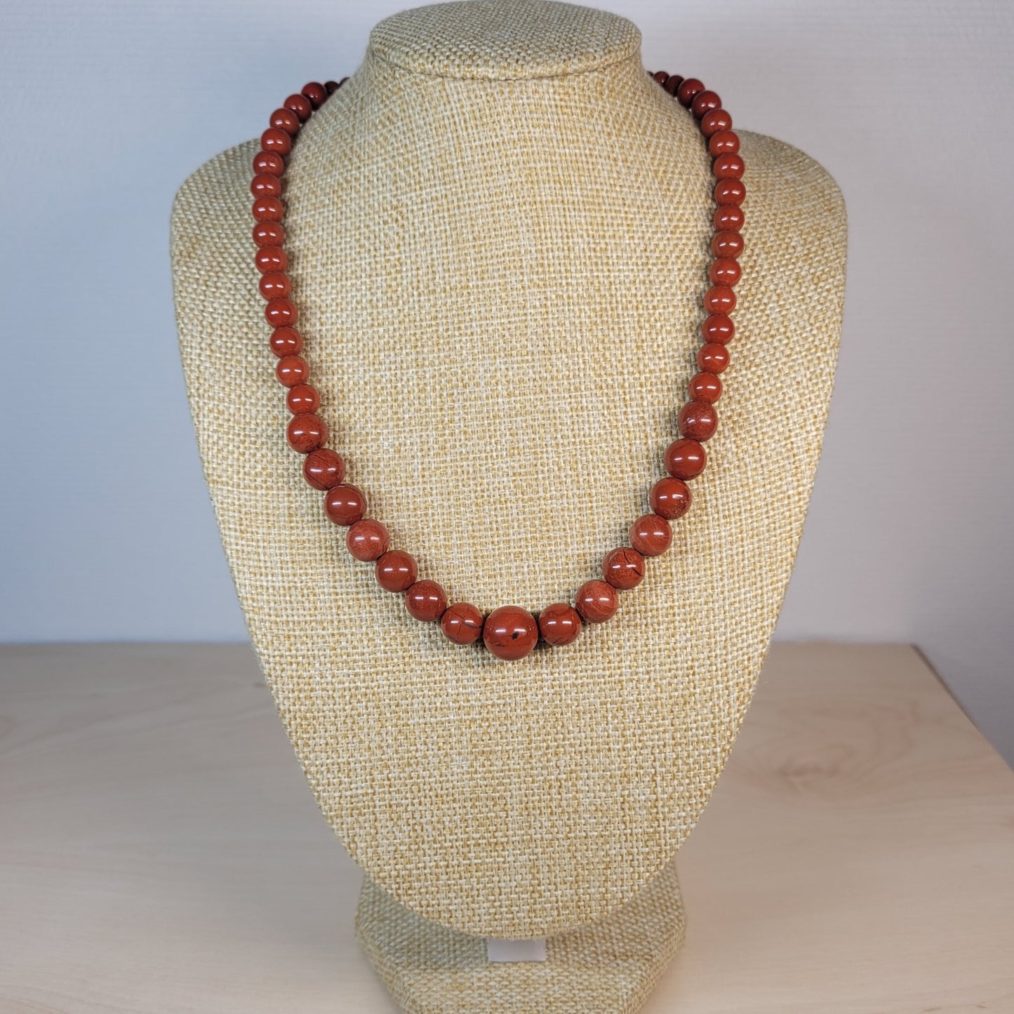 Collier Jaspe Rouge Dégradé