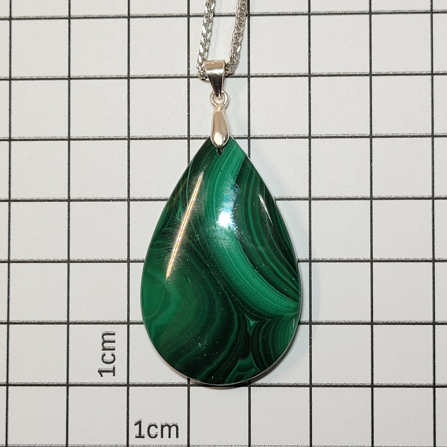 Pendentif Malachite – Argent 925
