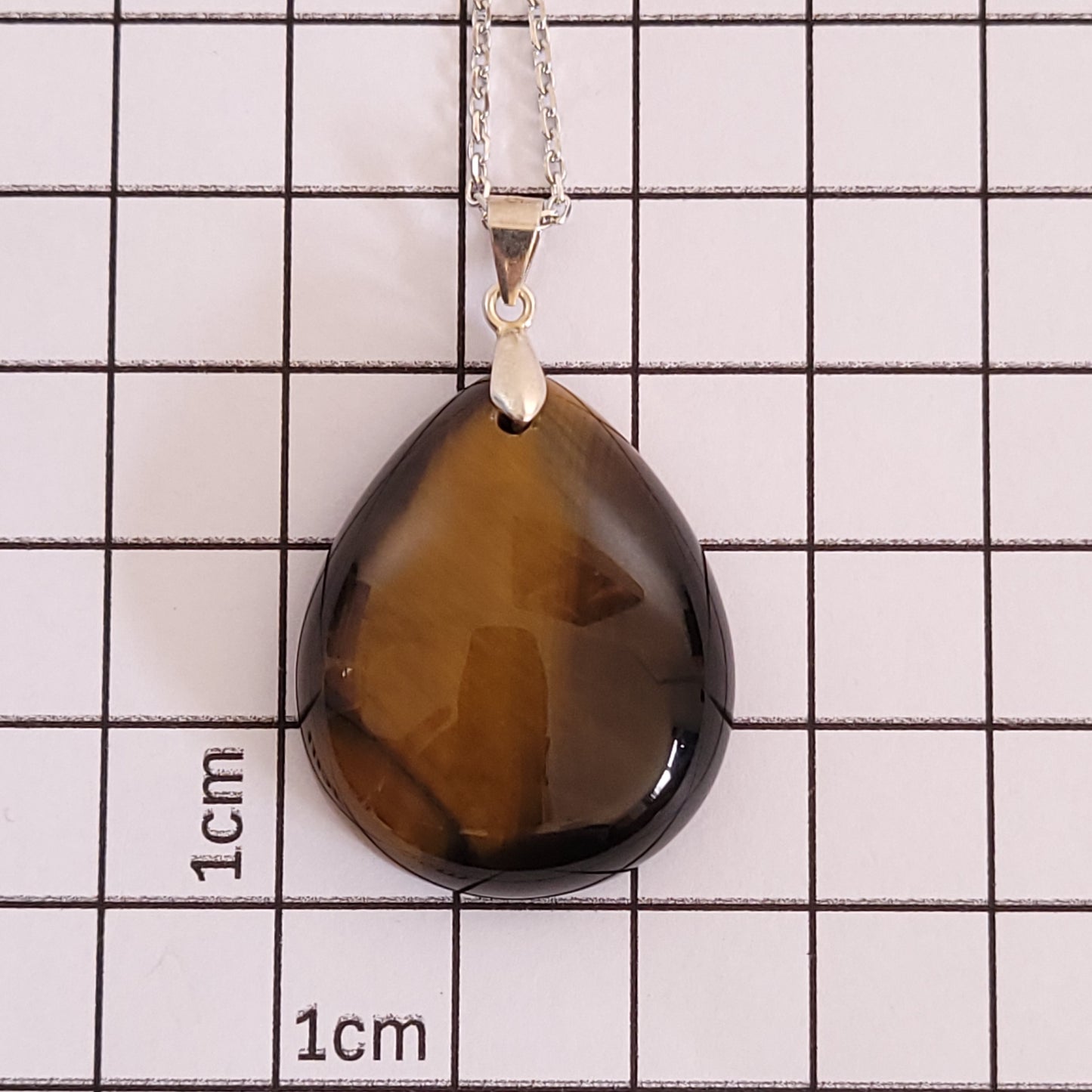 Pendentif Oeil de tigre – Argent 925