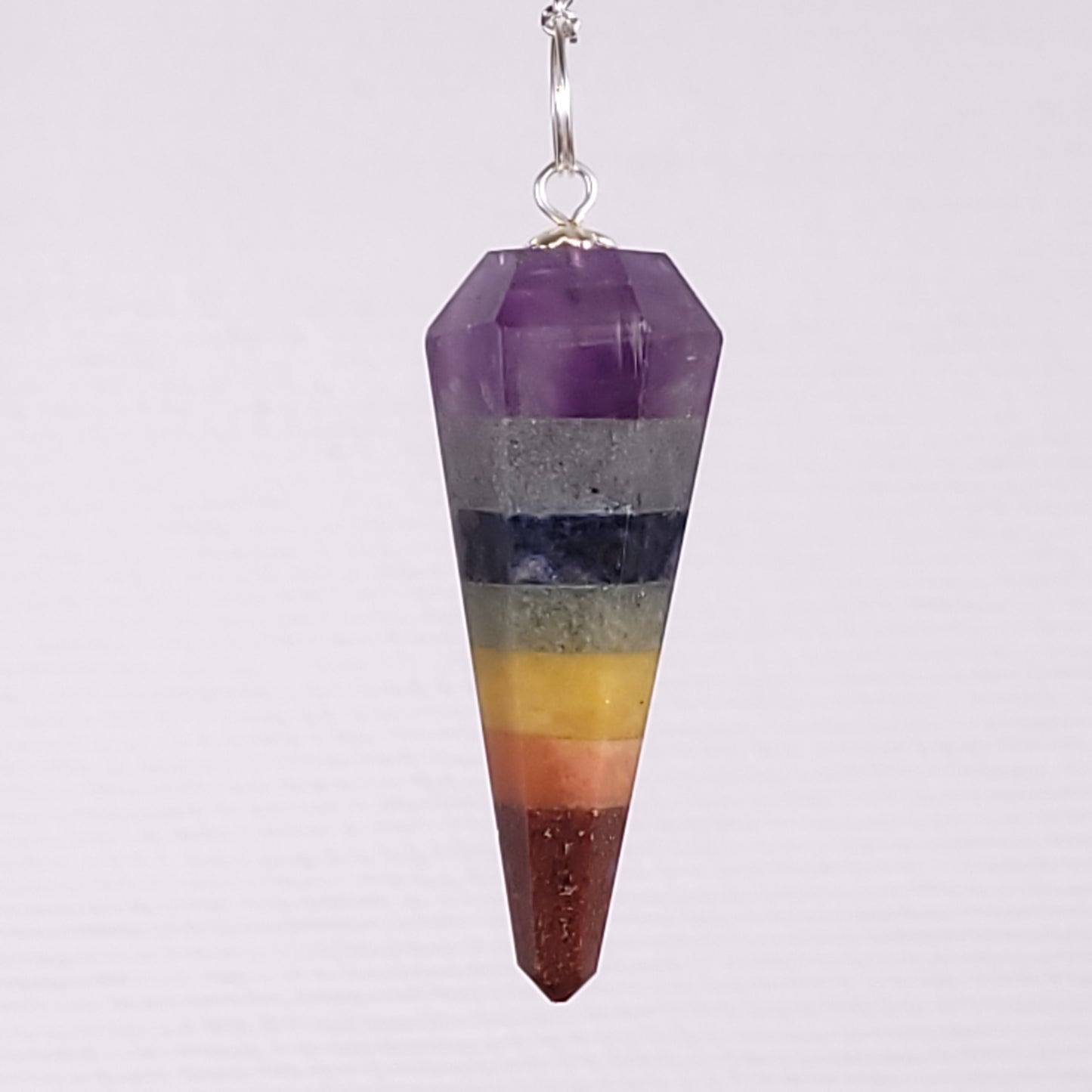 Pendule à facettes 7 chakras
