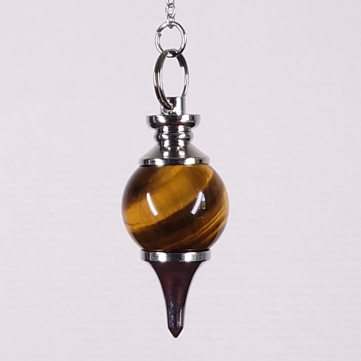 Pendule sphère oeil de tigre