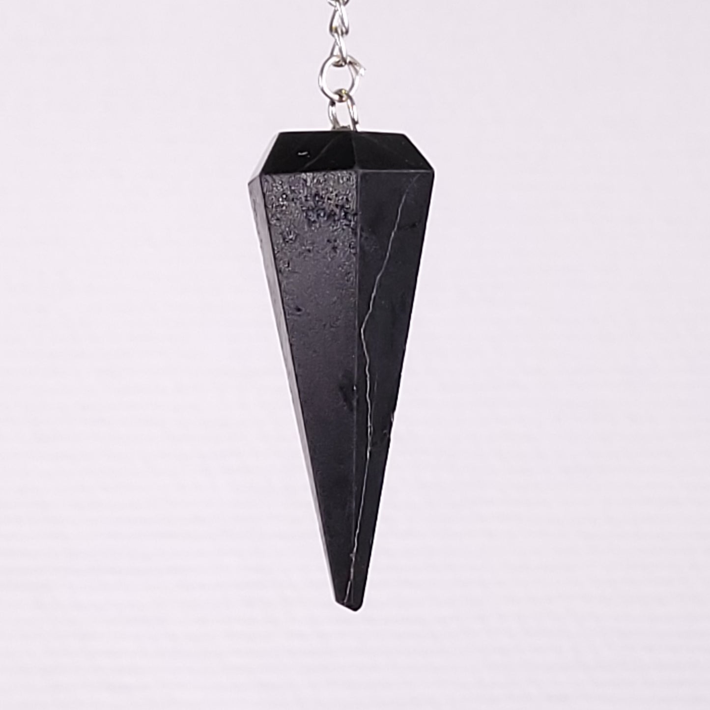 Pendule à facettes tourmaline