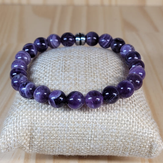Bracelet Améthyste rubanée