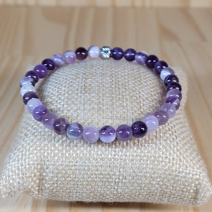 Bracelet Améthyste rubanée