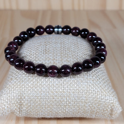 Bracelet Grenat rouge almandin