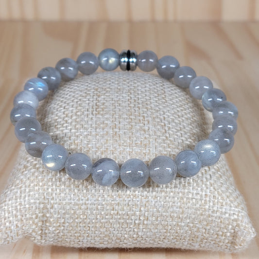Bracelet Labradorite claire