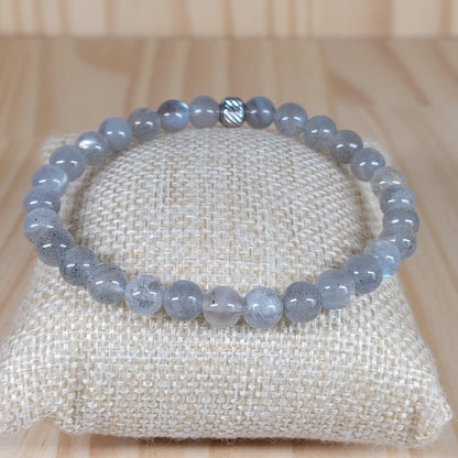 Bracelet Labradorite claire