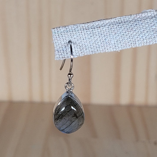 Boucles d'oreilles Goutte Labradorite