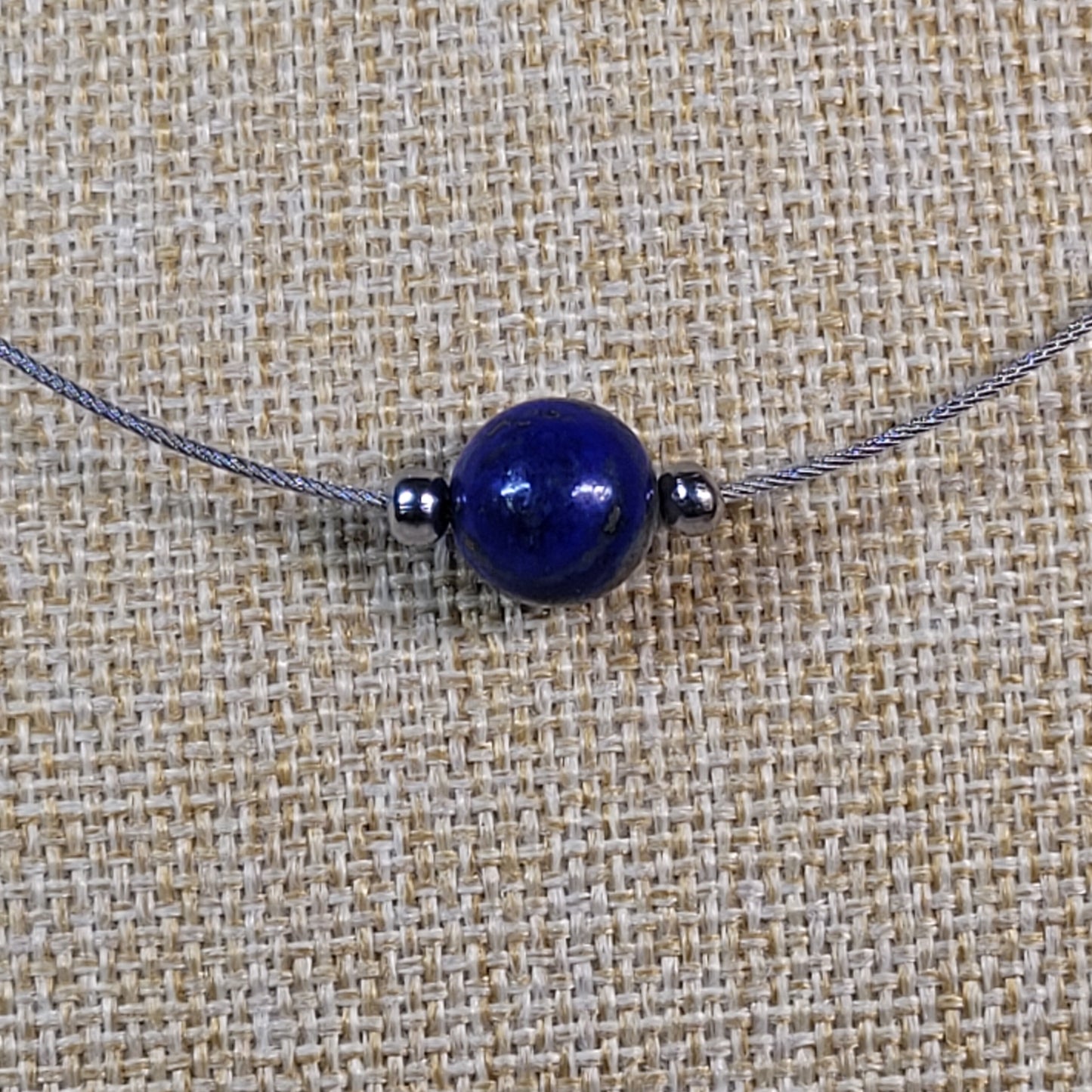 Collier 1 Perle Lapis Lazuli