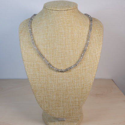 Collier Labradorite faceté