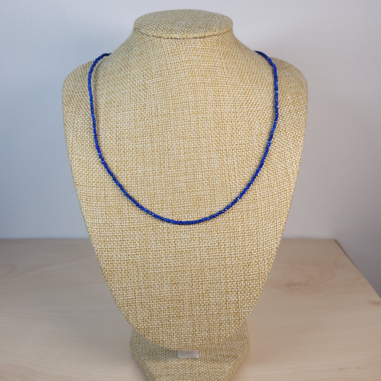 Collier Lapis Lazuli Faceté 2mm Ag925
