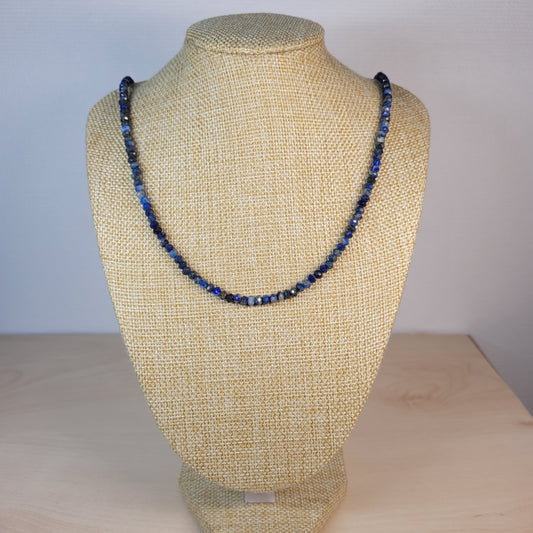 Collier Lapis Lazuli Faceté 4mm