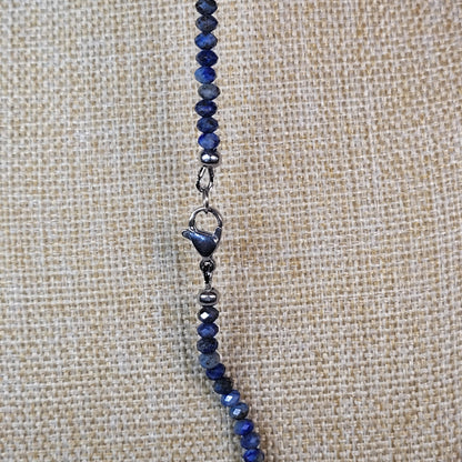 Collier Lapis Lazuli Faceté 4mm