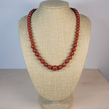 Collier Jaspe Rouge Dégradé
