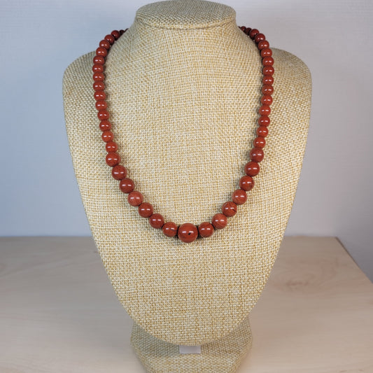 Collier Jaspe Rouge Dégradé