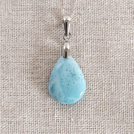 Pendentif Larimar – Argent 925