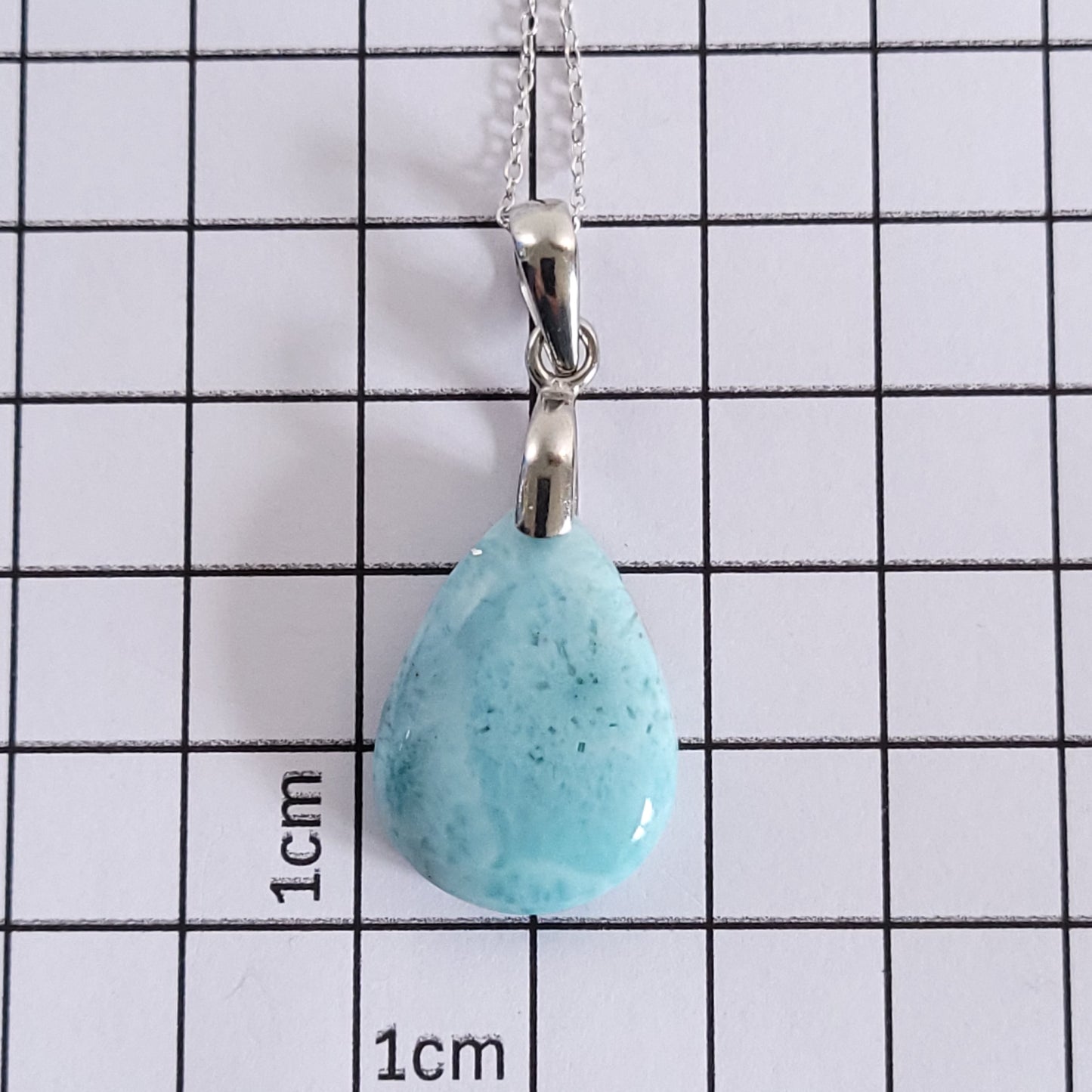 Pendentif Larimar – Argent 925