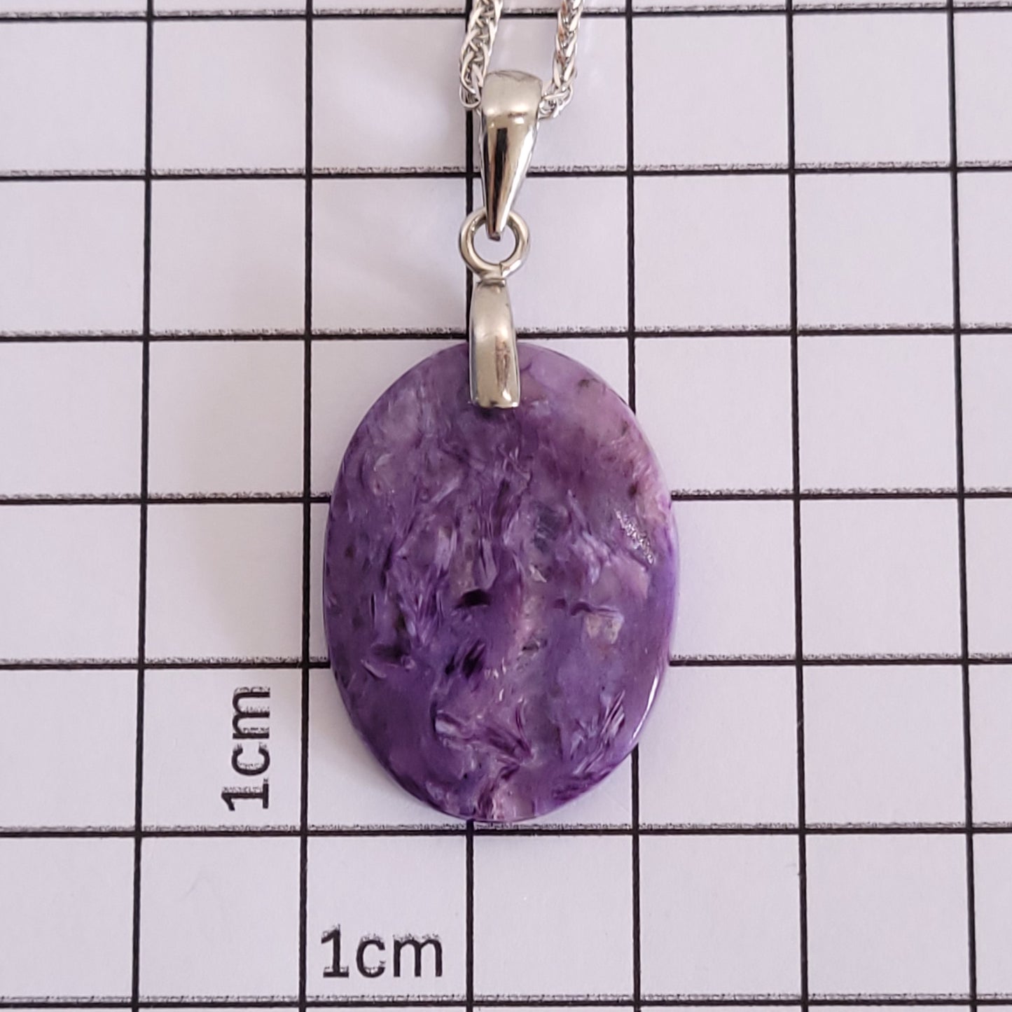 Pendentif Charoïte – Argent 925