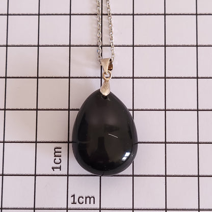 Pendentif Obsidienne céleste – Argent 925