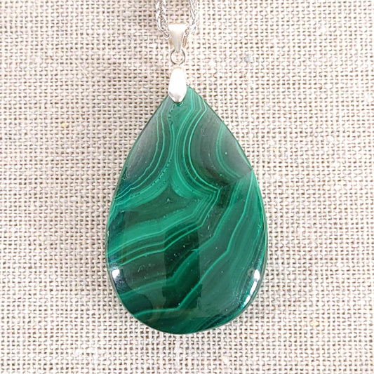 Pendentif Malachite – Argent 925