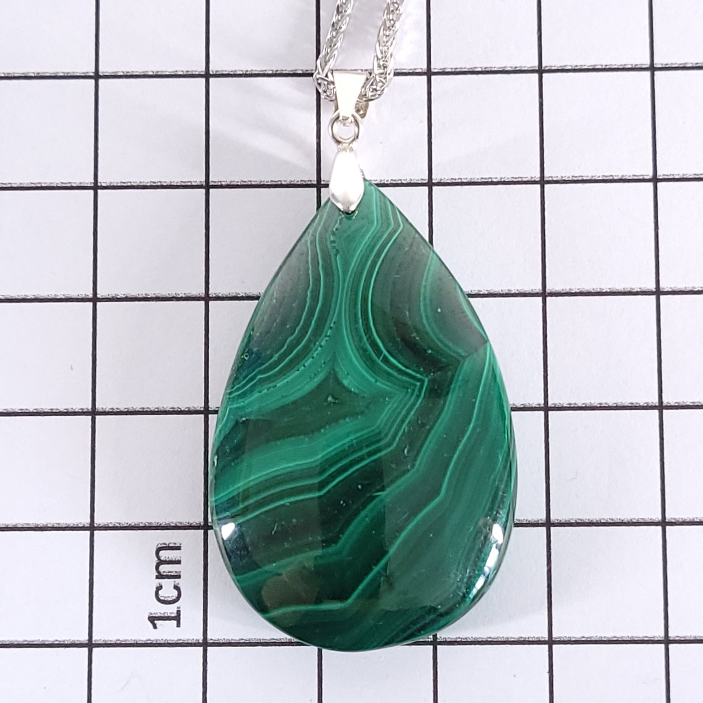Pendentif Malachite – Argent 925