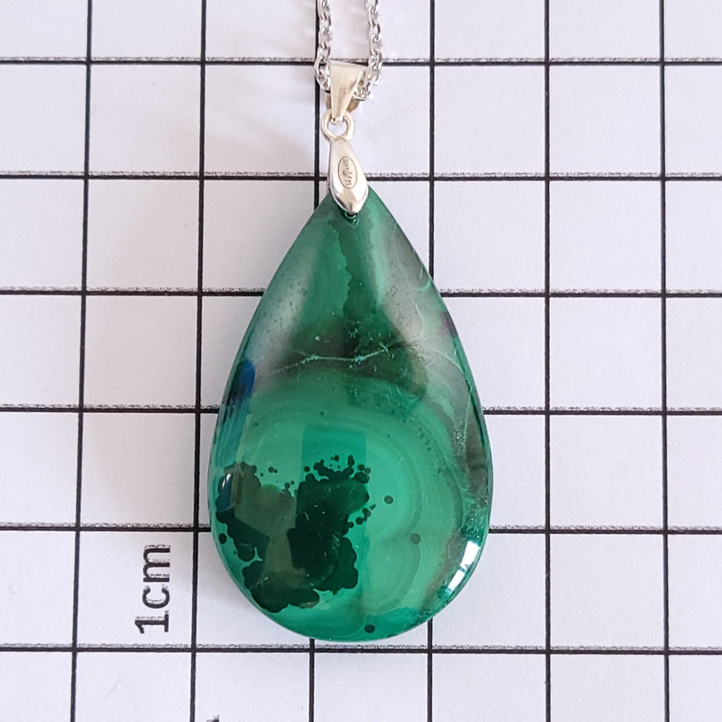 Pendentif Malachite – Argent 925