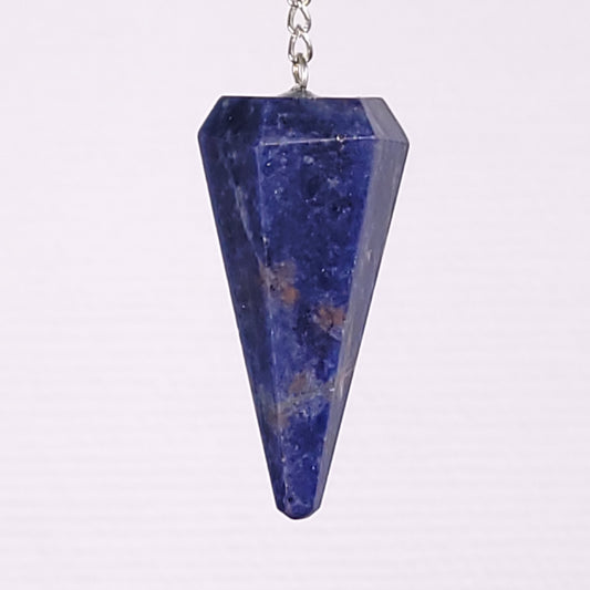 Pendule à facettes sodalite