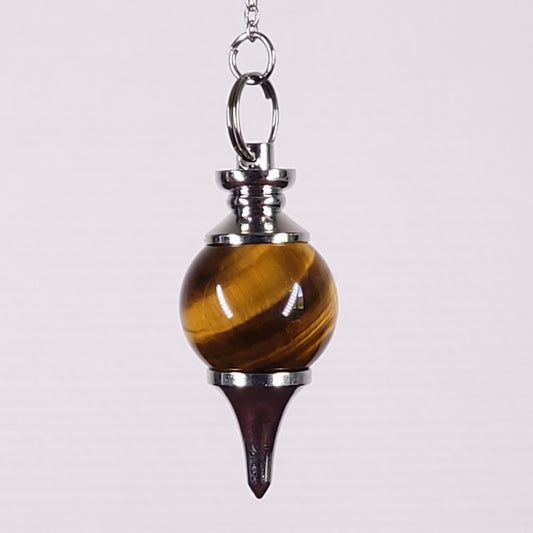 Pendule sphère oeil de tigre