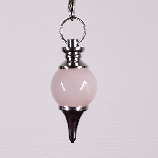 Pendule sphère quartz rose